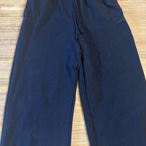 Garage Wide-Leg Navy Sweatpants – Size P/S